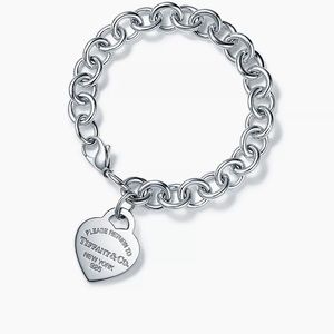 Tiffany & Co “Return to Tiffany” heart tag charm bracelet
